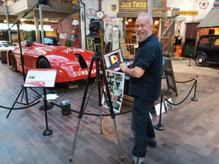 Rick Guest Legacy and art taking photographs of the Sunbeam 1000hp