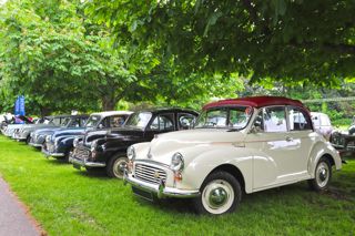 Moggyfest Morris Minor Display At Beaulieu Spring Autojumble